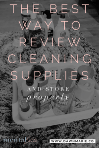 best way to review cleaning supplies